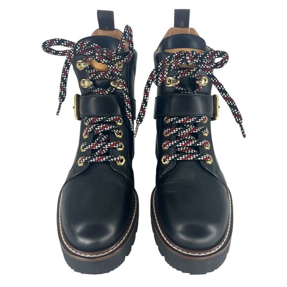 Louis Vuitton Calfskin Territory Ranger Combat Boots in Black - Picture 8 of 16